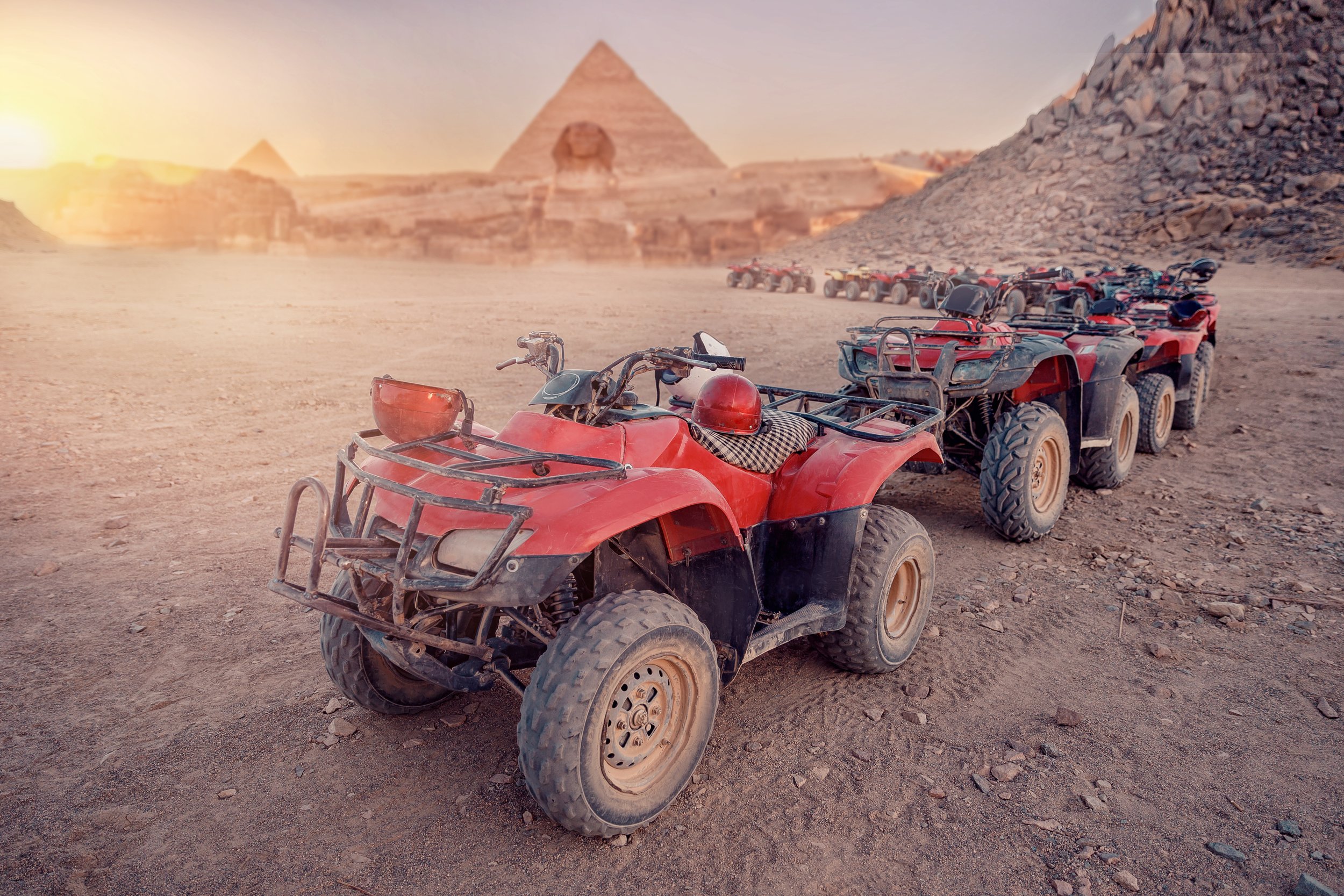 Giza Pyramids Desert